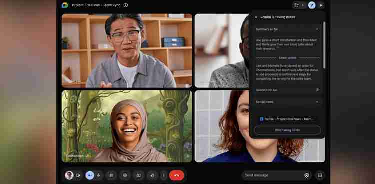 Google Meet to have new 'Take notes for me' AI-powered