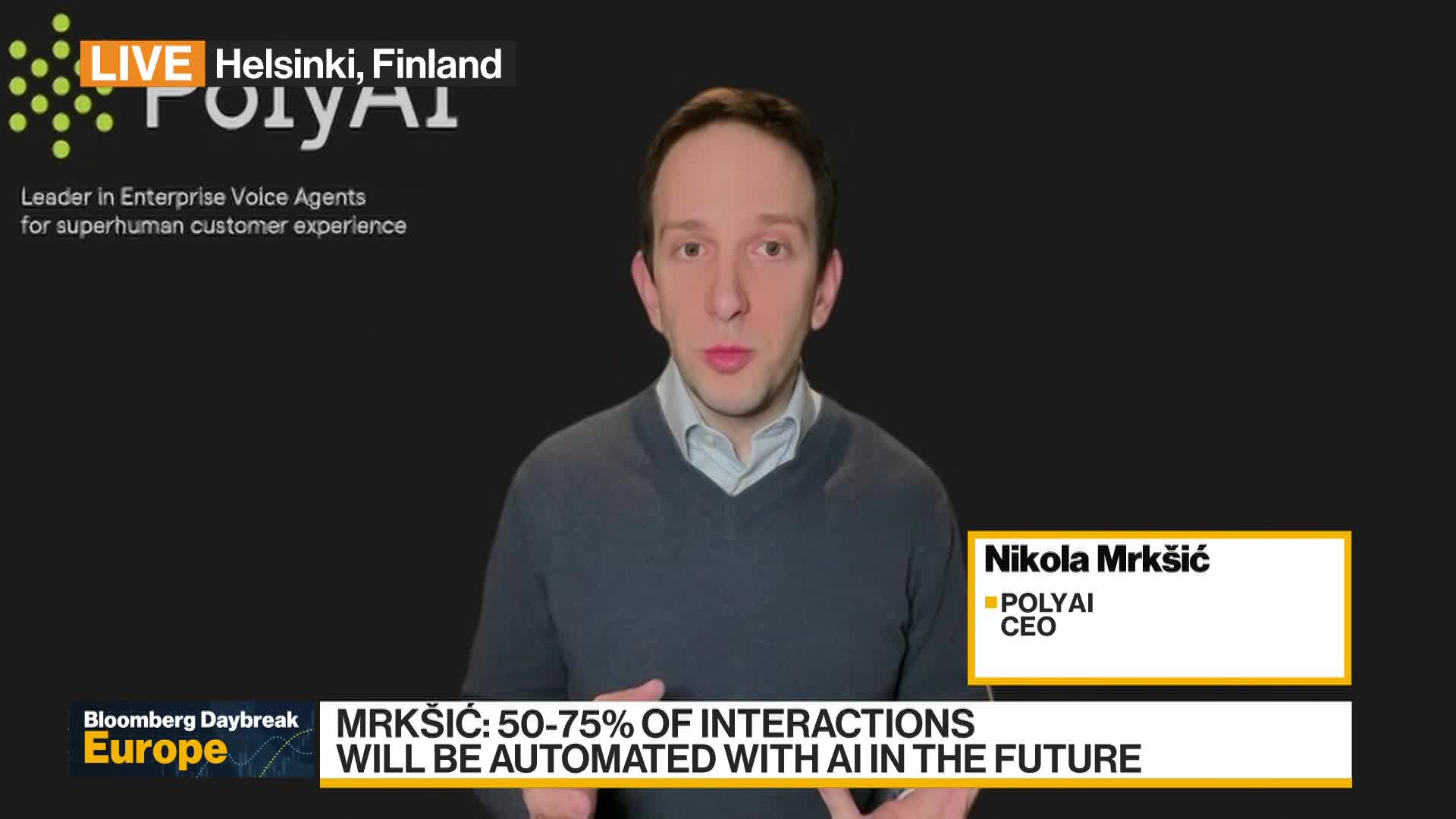 Up to 75% of Interactions Will be Automated With AI, says