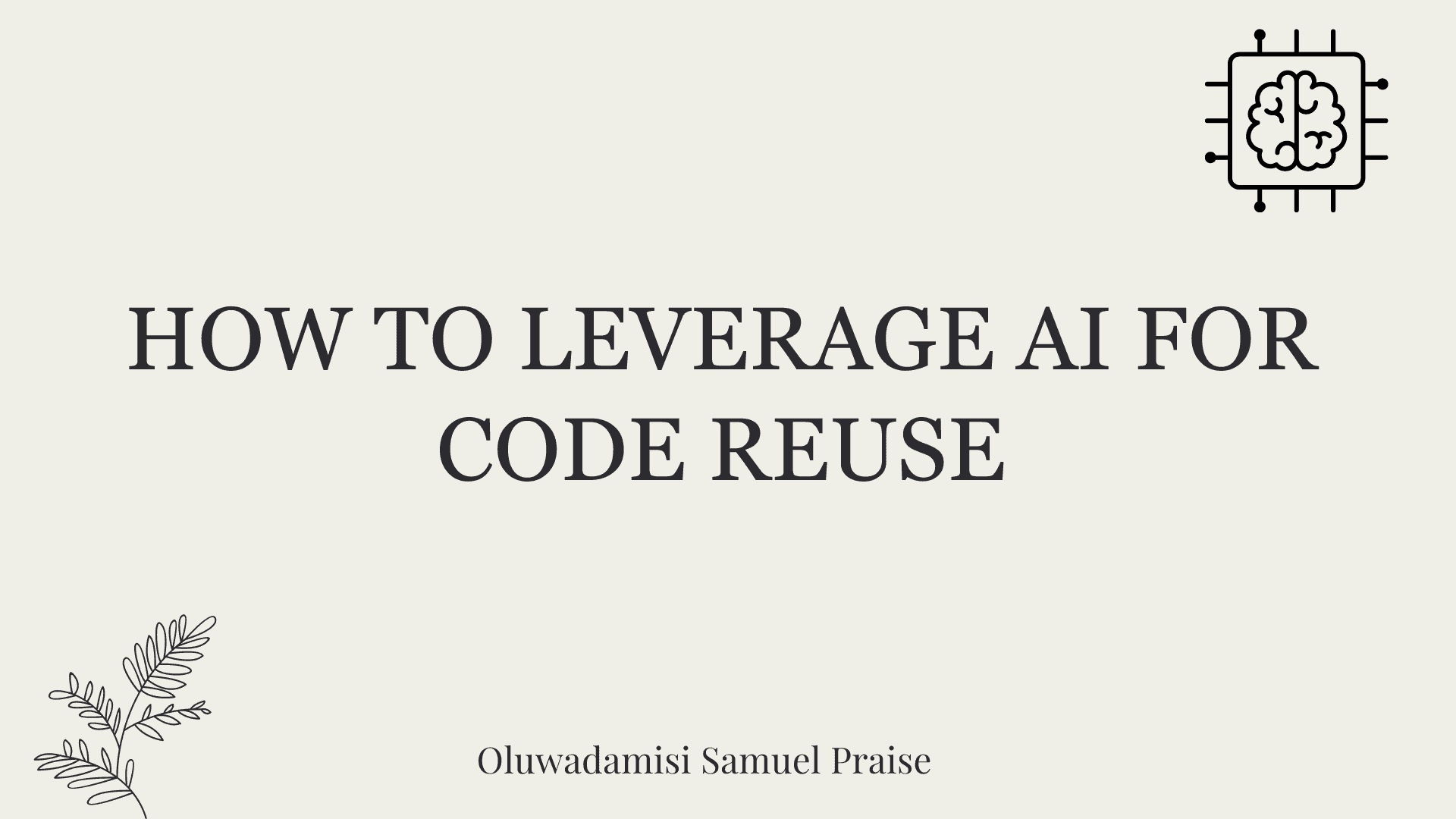 How AI Tools Can Help You Reuse Code