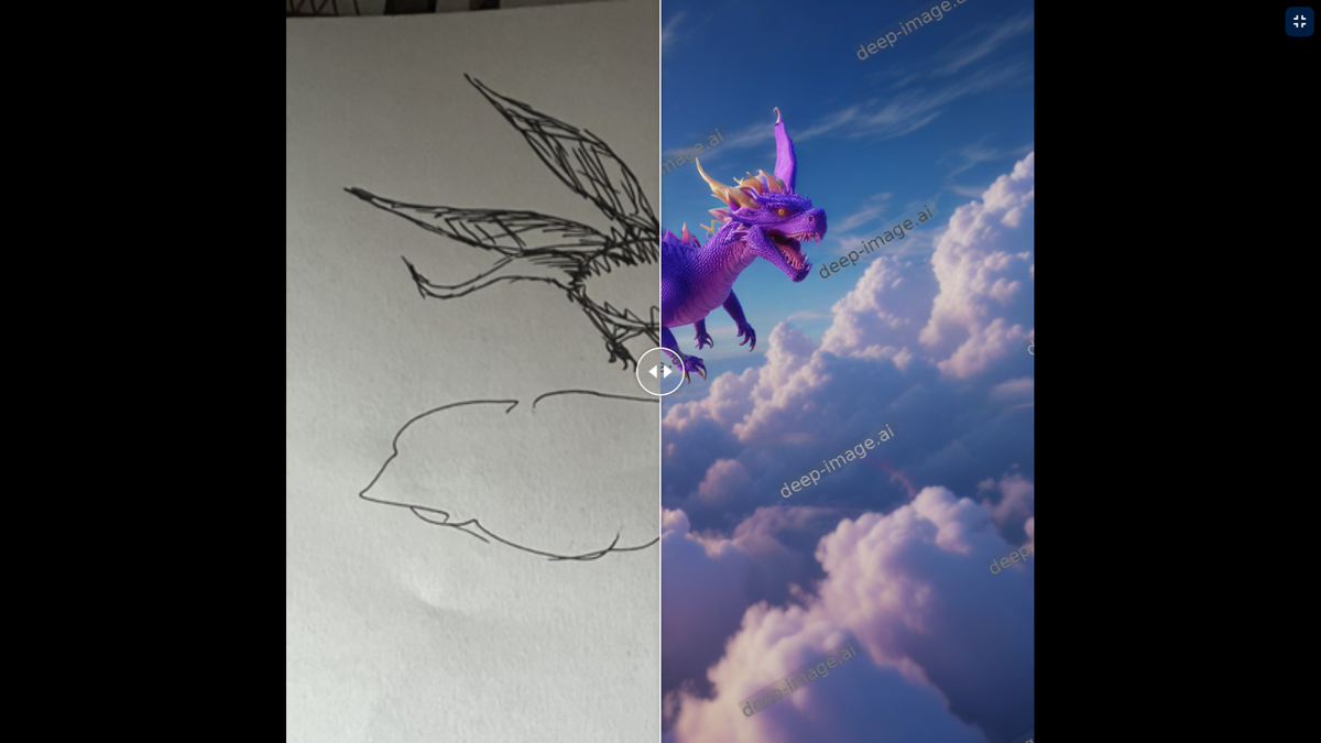 I brought doodles to life with Deep Image, and it's like