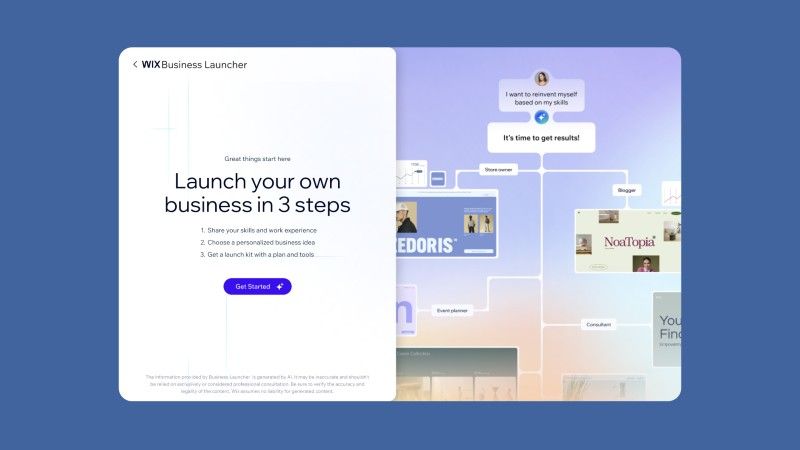 Wix's new AI tool aims to take you from idea to profit in