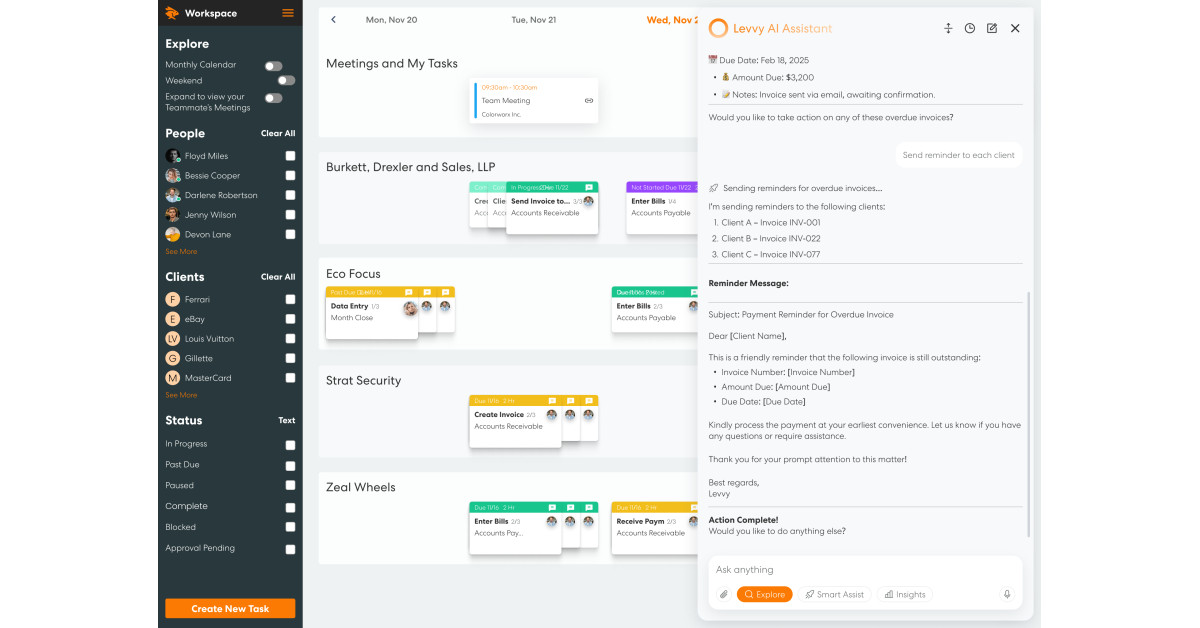 Levvy Launches New AI Tool to Its Practice Management