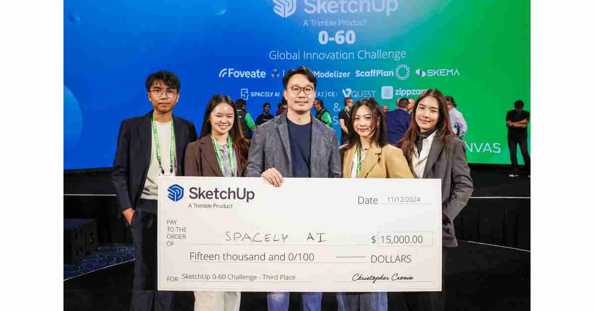 Spacely AI Wins Third Place in SketchUp Global Innovation