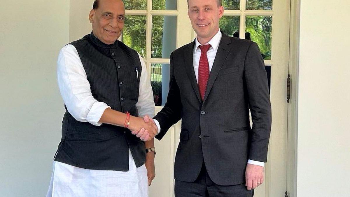 Defense Minister Rajnath Singh Meets US NSA Jake Sullivan