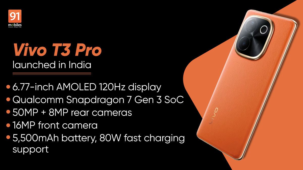 Vivo T3 Pro 5G Launches in India: A New Mid-Range Contender 