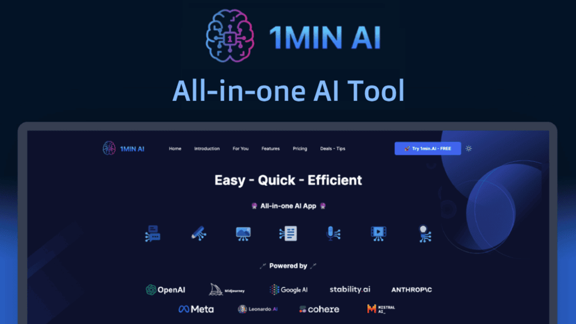 1minAI Pro: The All-in-One AI Platform Revolutionizing