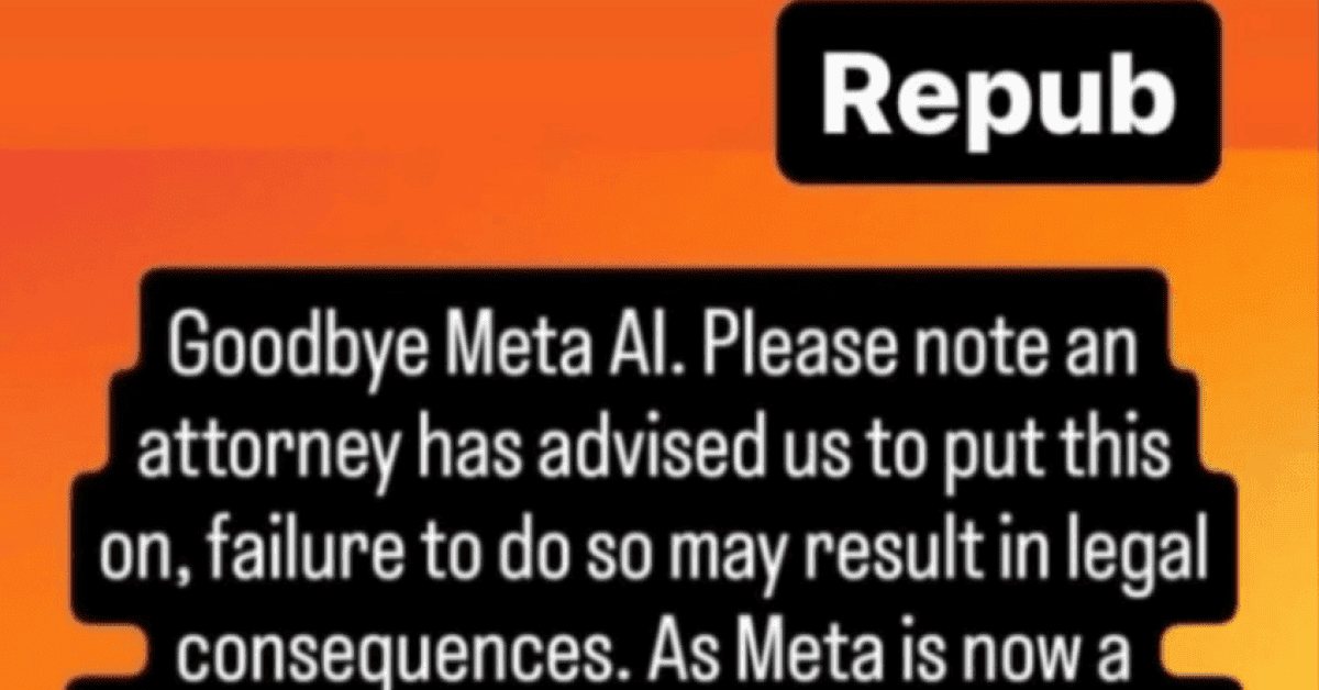 Viral "Goodbye Meta AI" Post: A Hoax That Won't Protect