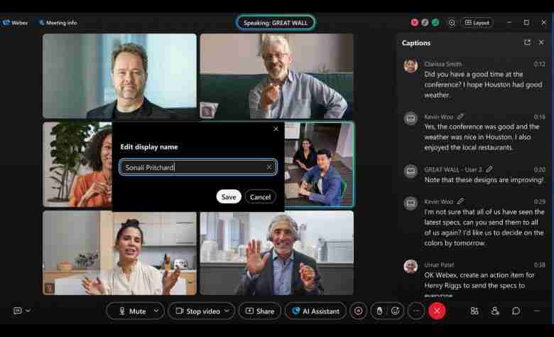 Cisco Unveils AI-Powered Innovations for Webex to Transform 