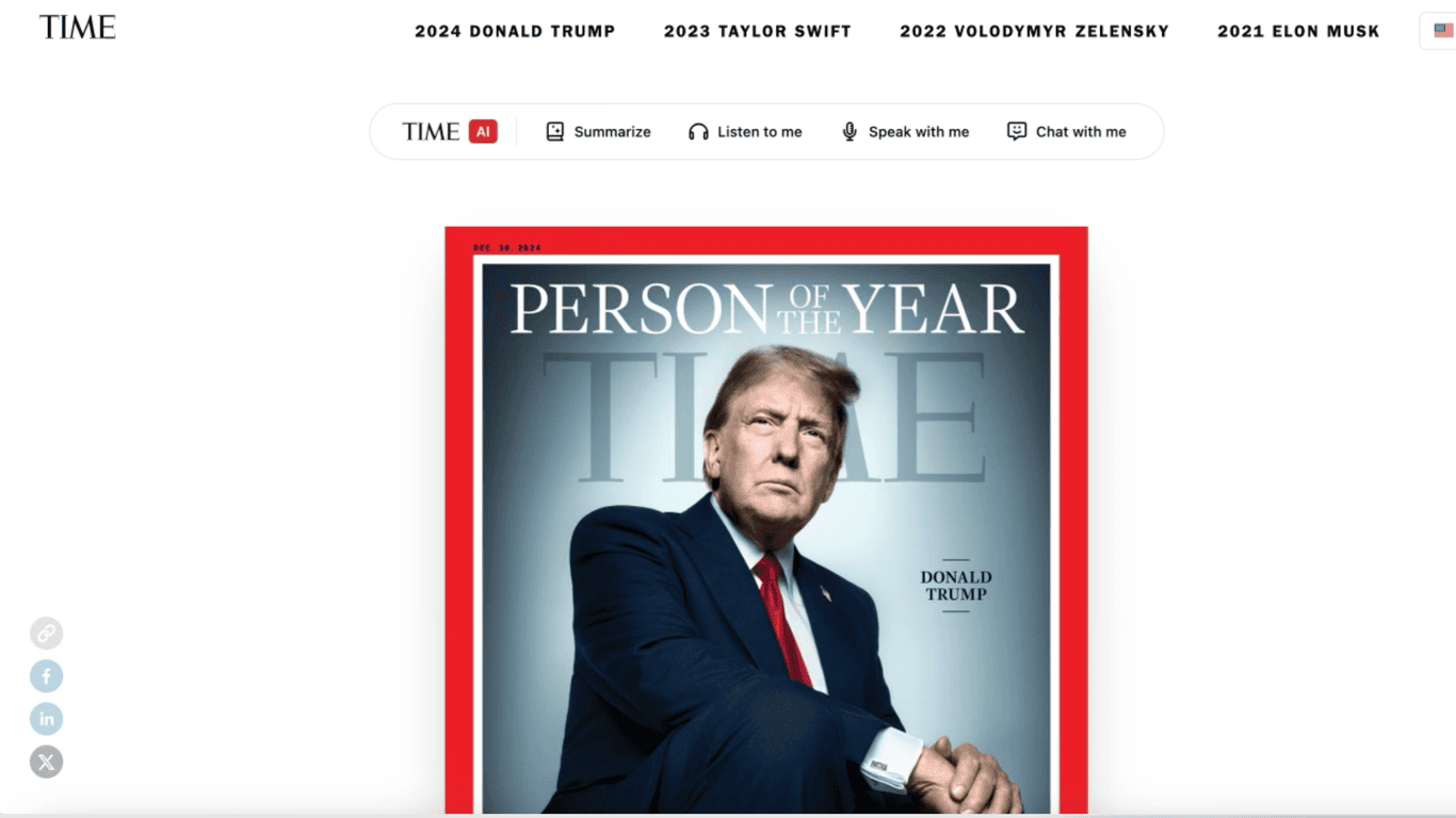 Time Inc. Launches AI Chatbot for Person of the Year