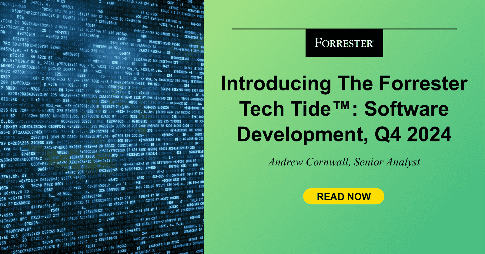 Introducing The Forrester Tech Tide™: Software Development, 