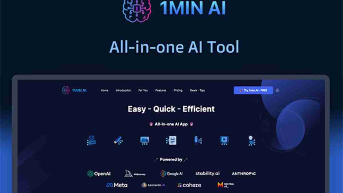 AI that gets it done in 60 seconds or less  --  lifetime