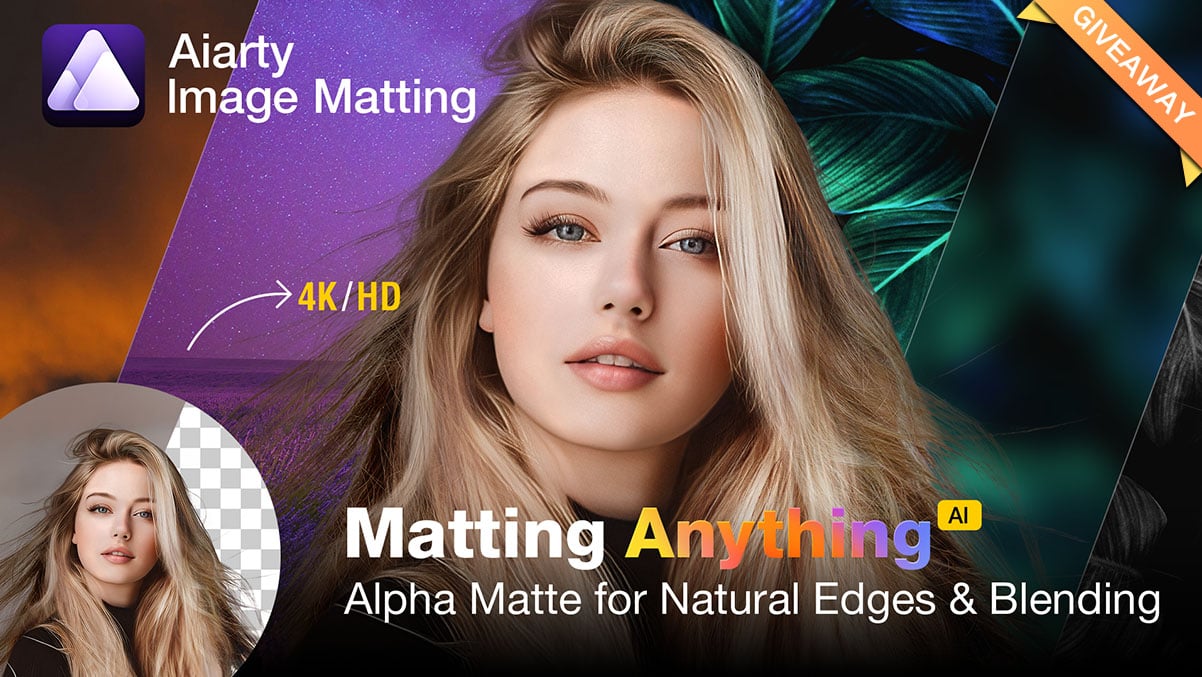 Aiarty Image Matting: Remove Any Background with AI