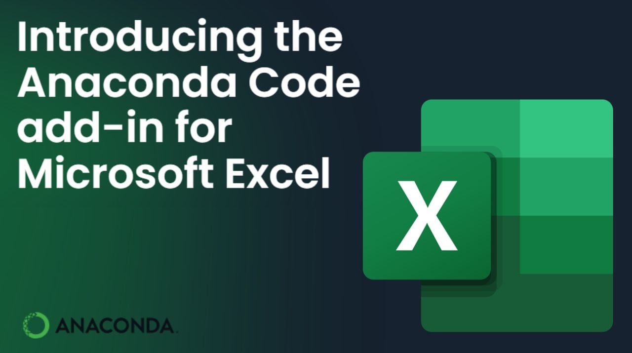 Anaconda Code add-in for Microsoft Excel