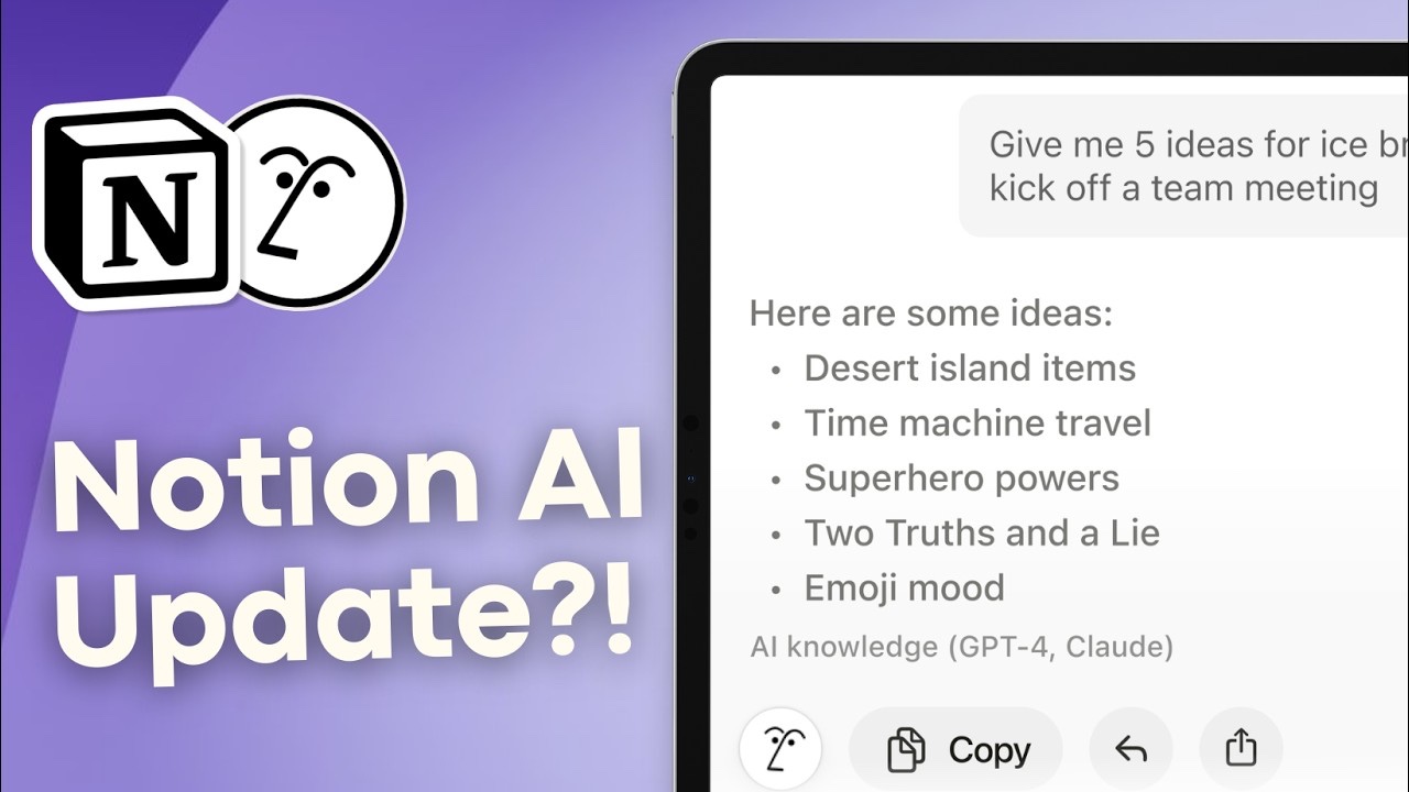 Notion AI Update: A Beginner's Guide with 6 Essential Tips