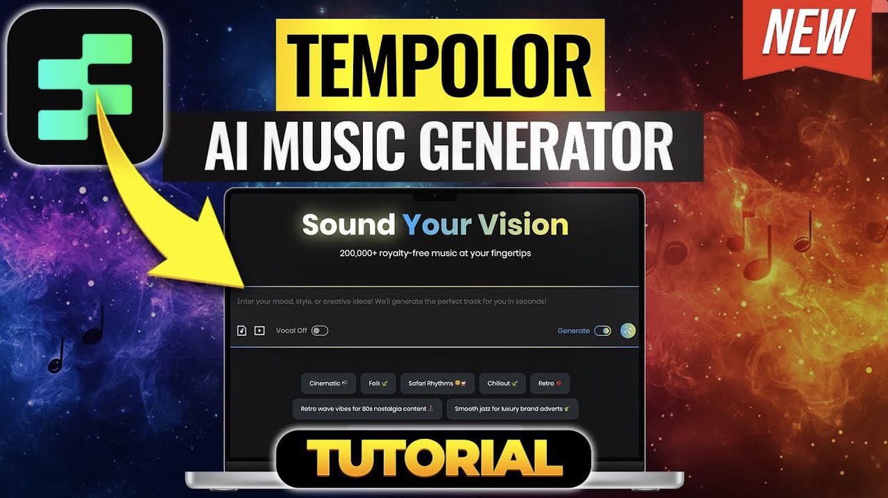 Create Royalty Free Music in Seconds Using TemPolor AI