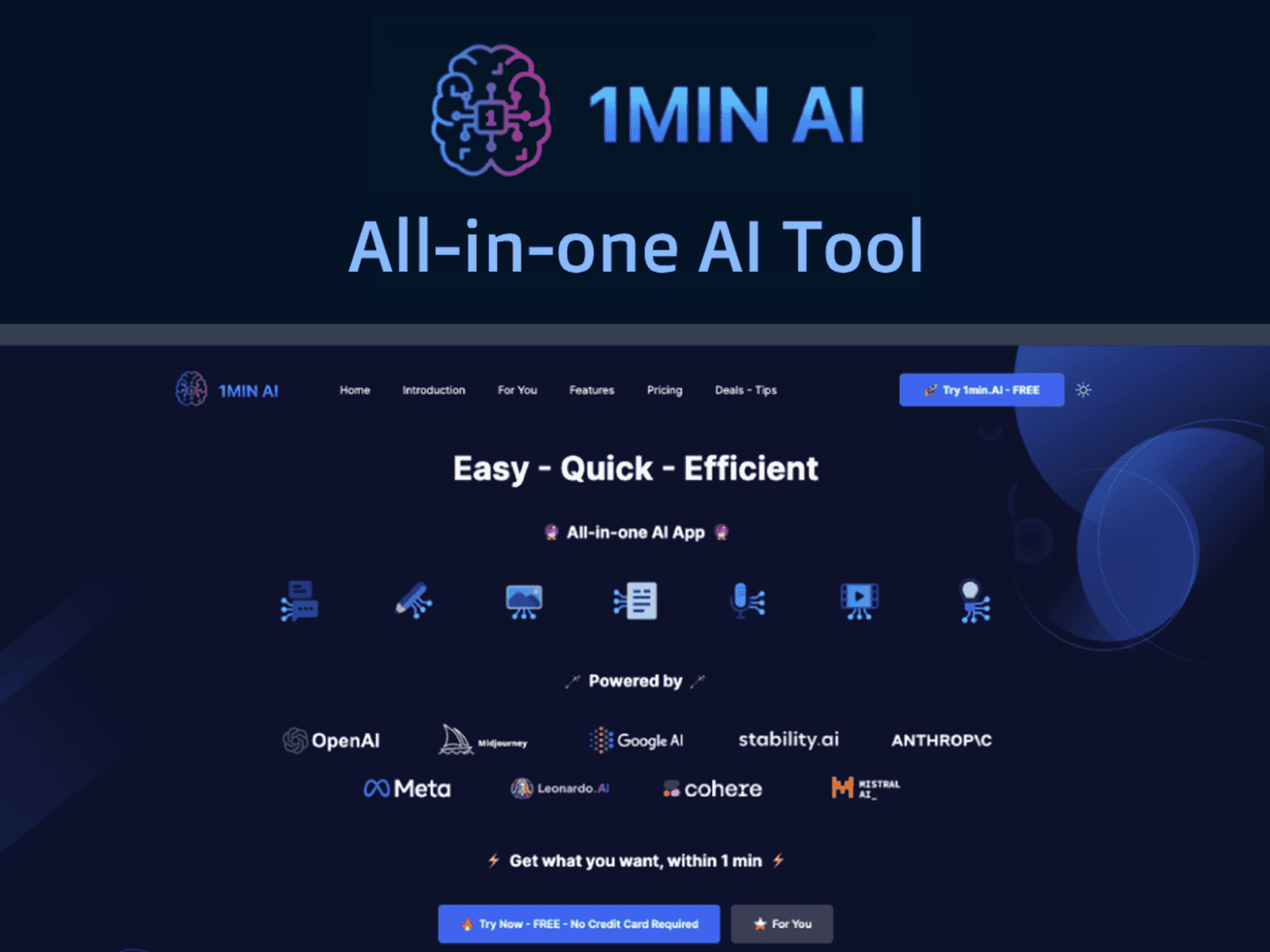 1minAI combines my favorite AI platforms into one -- and