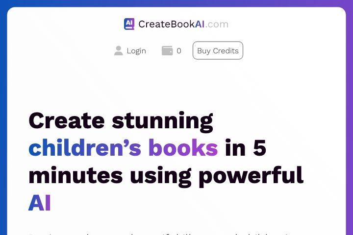 CreateBookAI Image