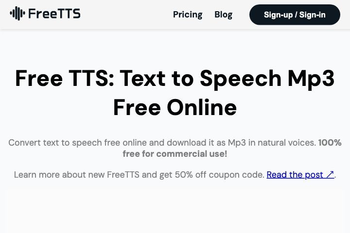 FreeTTS Image
