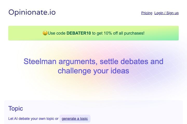 Opinionate Image