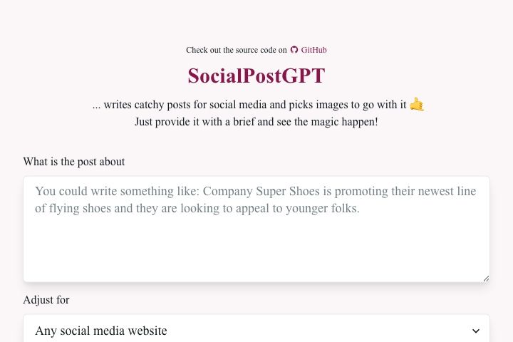 SocialPostGPT Image