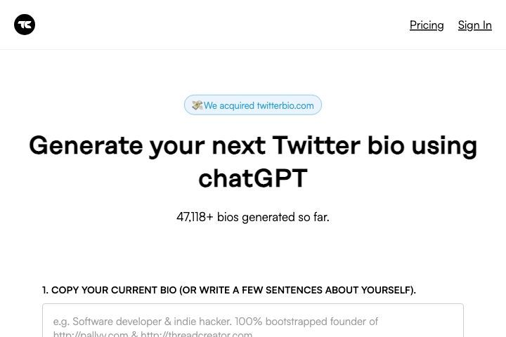 TwitterBio Image