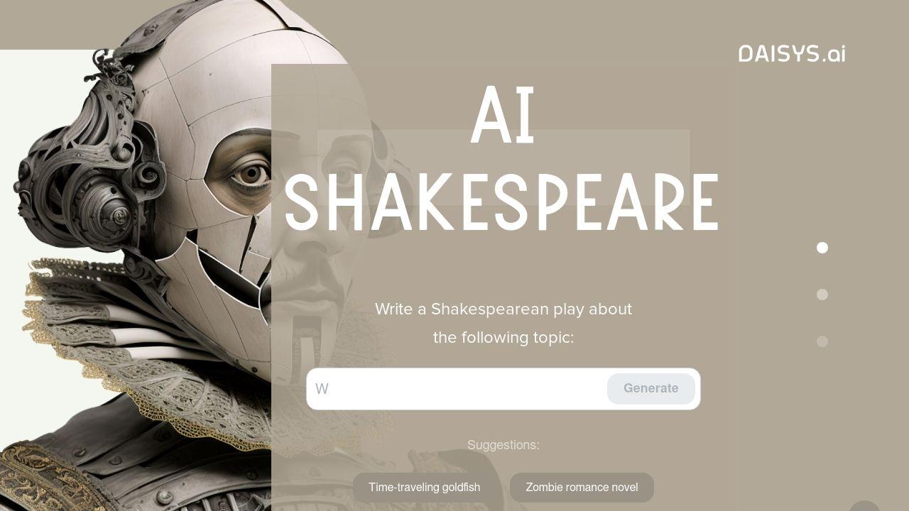 AI Shakespeare Image