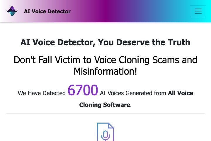 AI Voice Detector Image