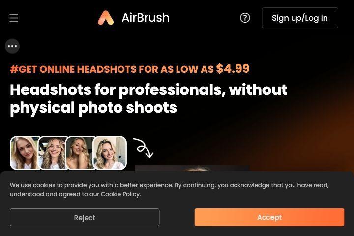 AirBrush AI Headshots Image