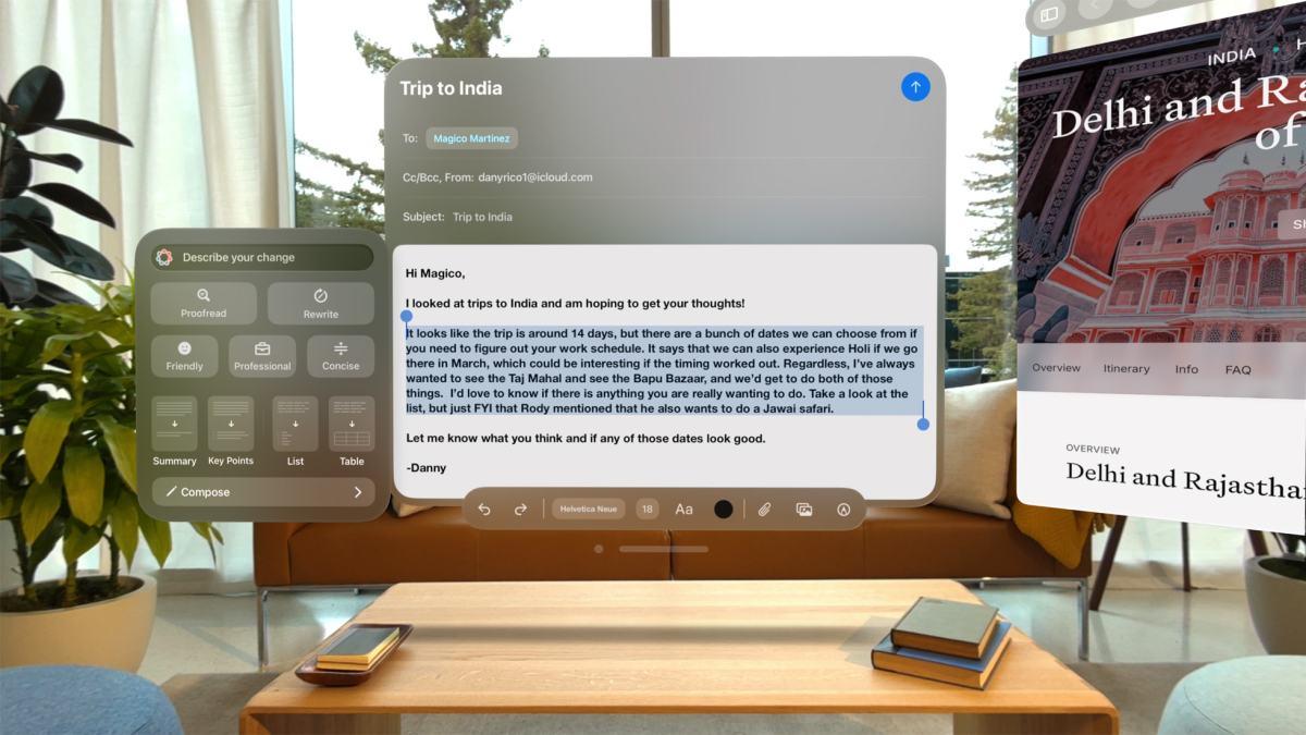 Apple Vision Pro Gets AI Boost with visionOS 2.4 Update