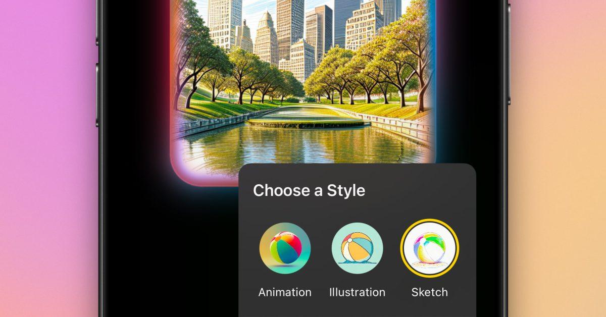 Apple Enhances Image Playground with New 'Sketch' Style in