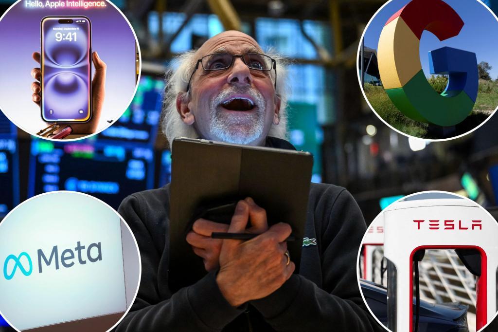 Magnificent Seven Tech Stocks Surge as Trump Pauses