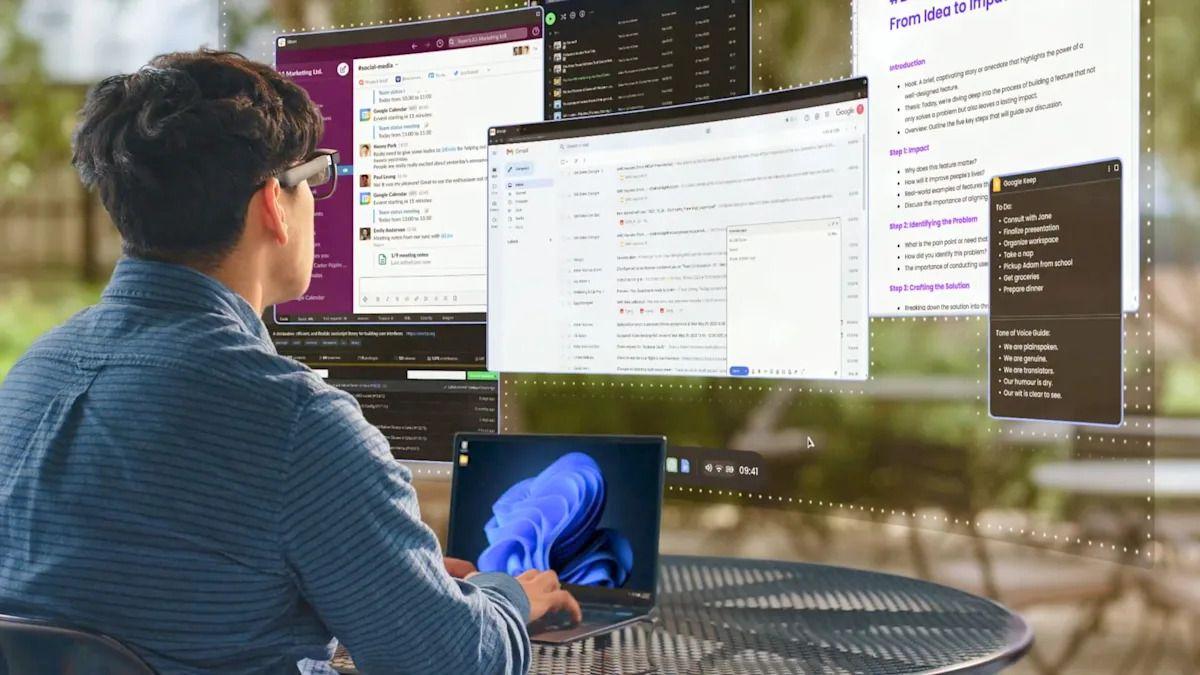 Spacetop AR: From Screenless Laptop to Windows App for AI
