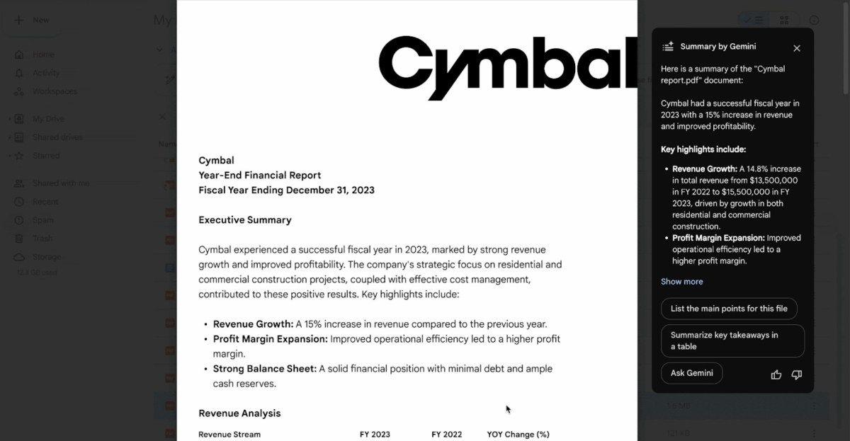 Google Enhances Workspace with Gemini AI: Automated PDF