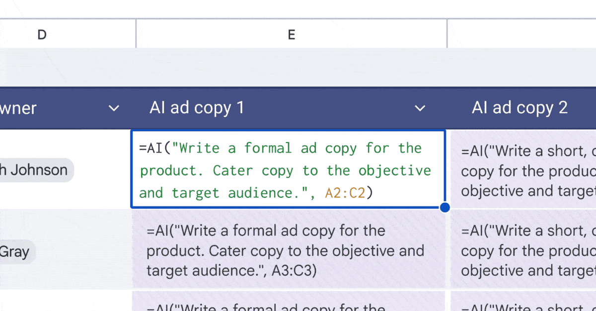 Google Integrates Gemini AI into Sheets for Advanced Text