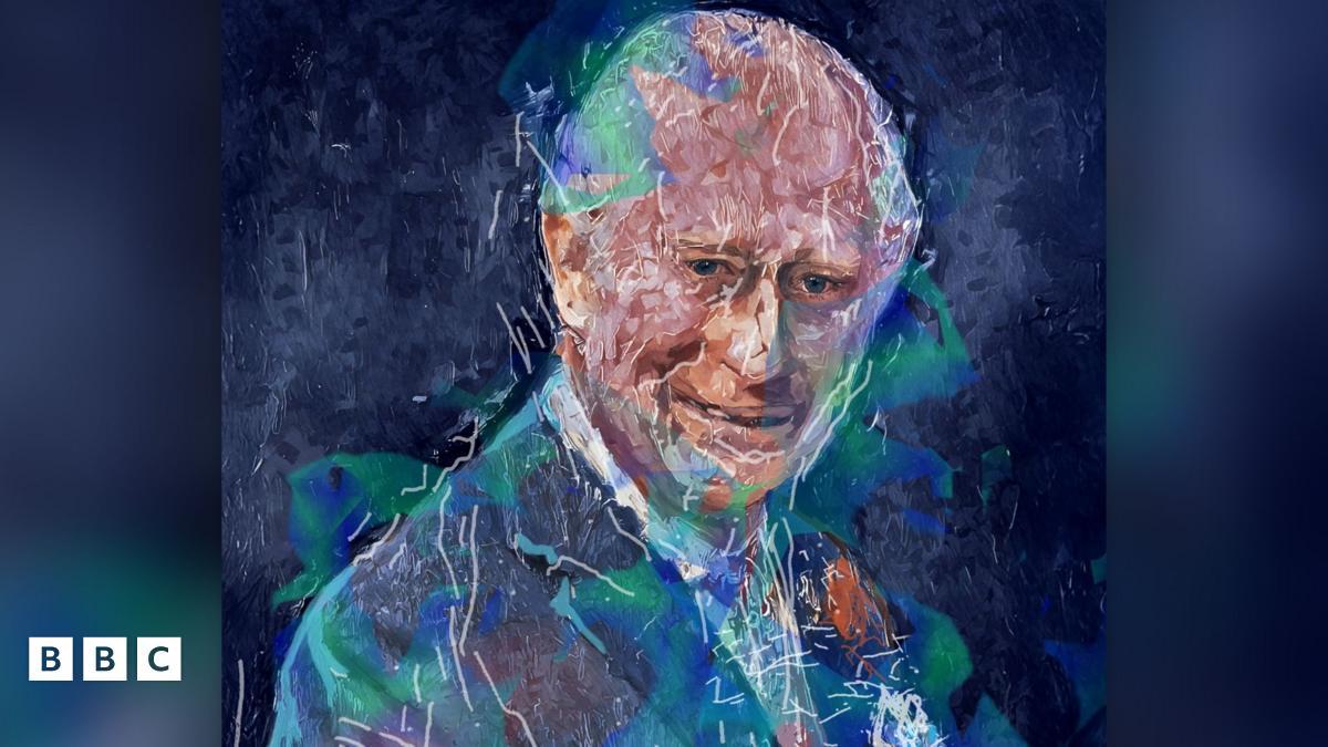 AI Robot Artist Ai-Da Unveils Portrait of King Charles III