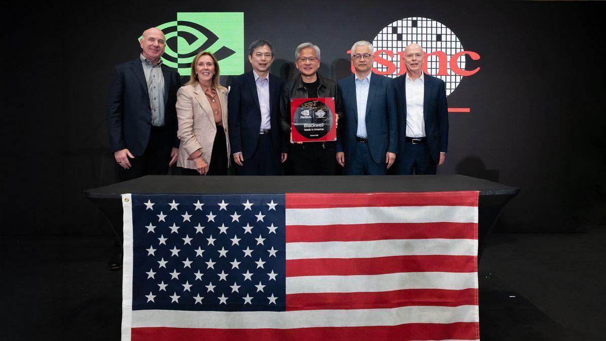 Nvidia and TSMC Celebrate First US-Made Blackwell Wafer,