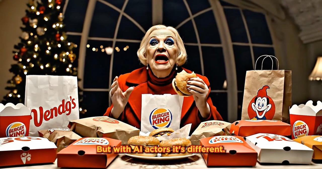 McDonald's AI Ad Character Repurposed for Burger King After