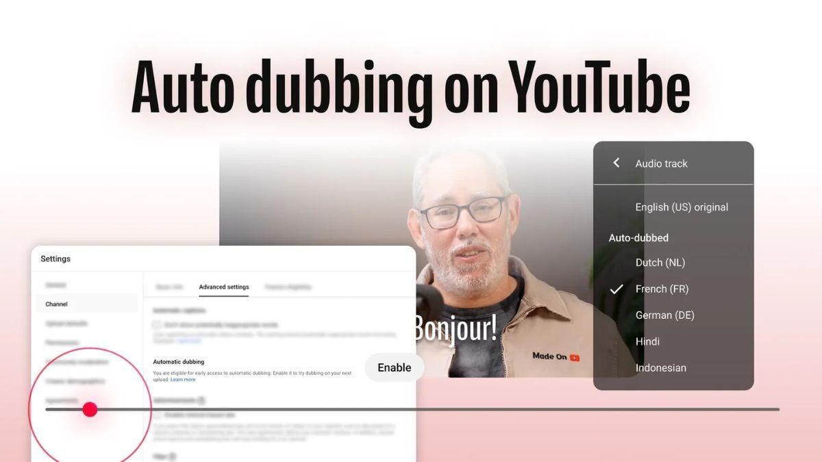 YouTube expands auto-dubbing feature to all creators with