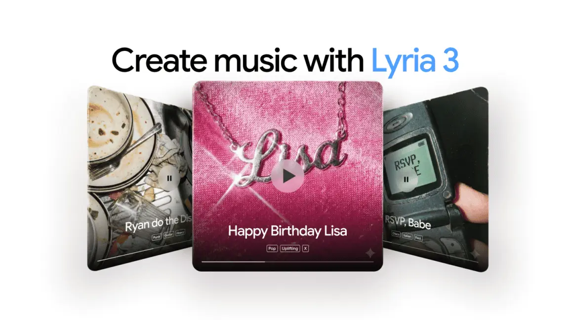 Google deploys Lyria 3 in Gemini app, bringing AI music generation to millions worldwide