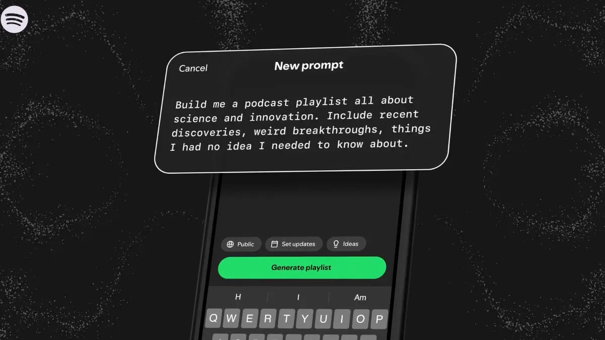 Spotify AI Prompted Playlists expand to podcasts, helping