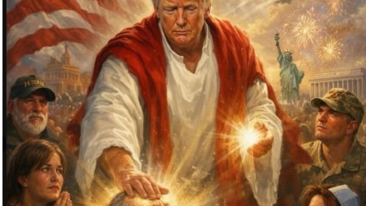 Donald Trump's AI image as Jesus Christ triggers fierce