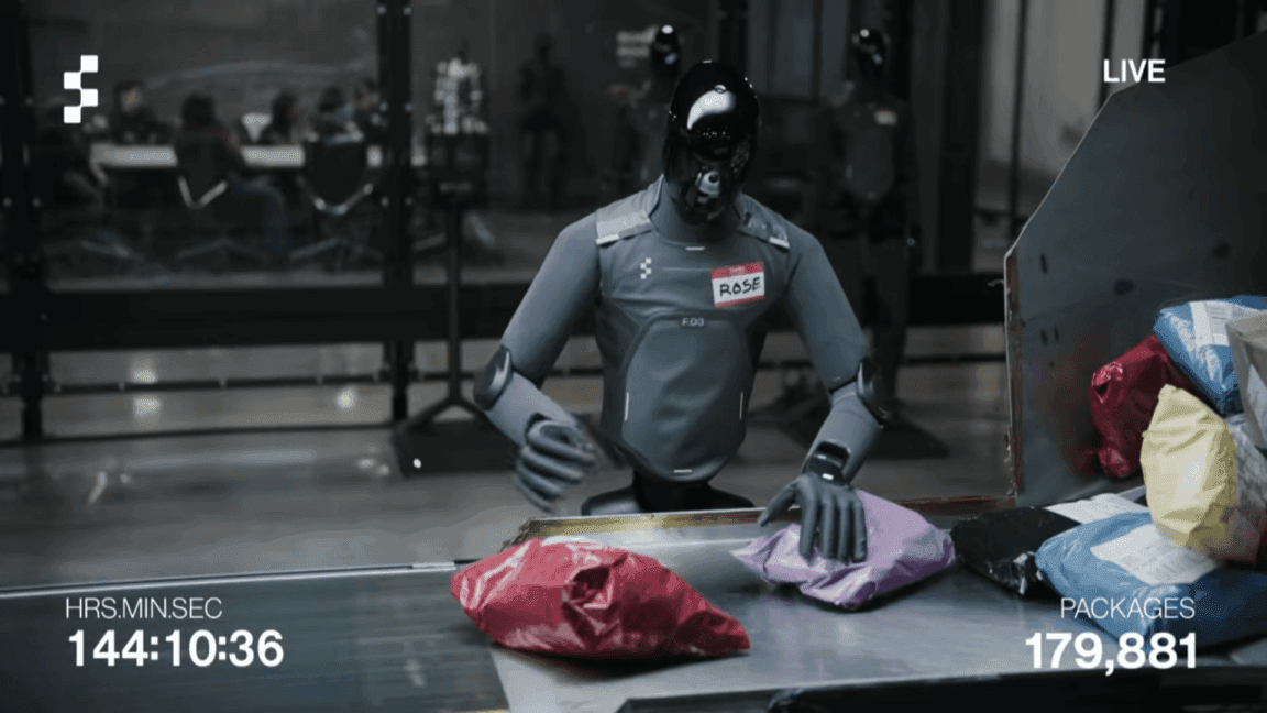Figure AI's humanoid robots sort packages for 48 hours