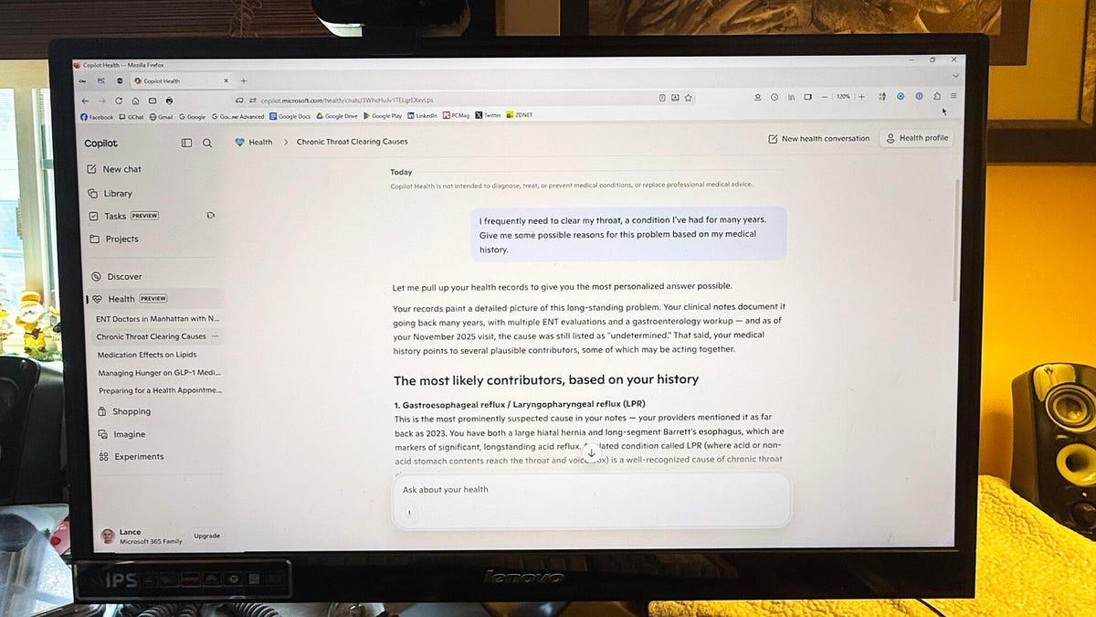 Microsoft Copilot Health launches to store medical records
