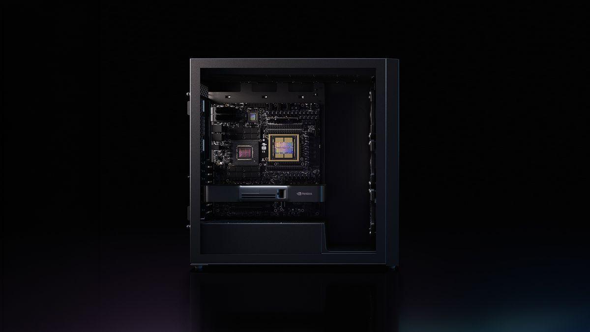 Nvidia squeezes trillion-parameter AI supercomputer into