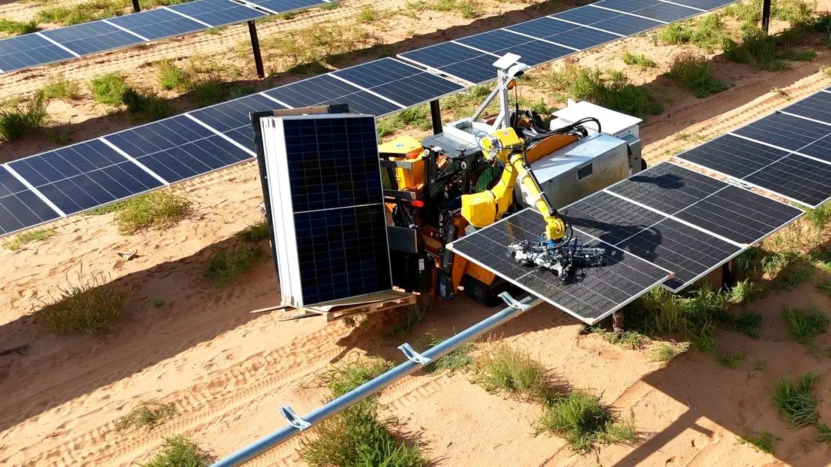 Gritt exits stealth with $34M for AI robots to build solar plants, then everything else