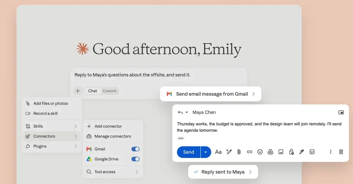 Claude AI Can Now Send Emails in Gmail Without Your Approval