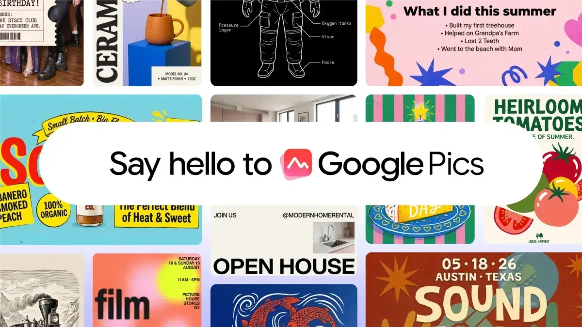 Google Pics AI image editor launches widely as direct Canva rival for Workspace users