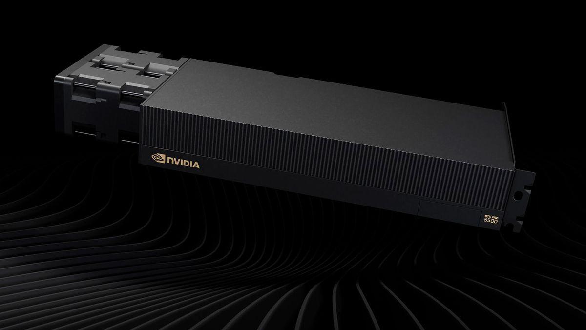 Nvidia RTX PRO 5500 Blackwell delivers 84GB VRAM with 21760