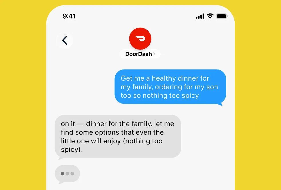 DoorDash Launches AI Agent That Lets You Order Food by Text in Apple Messages