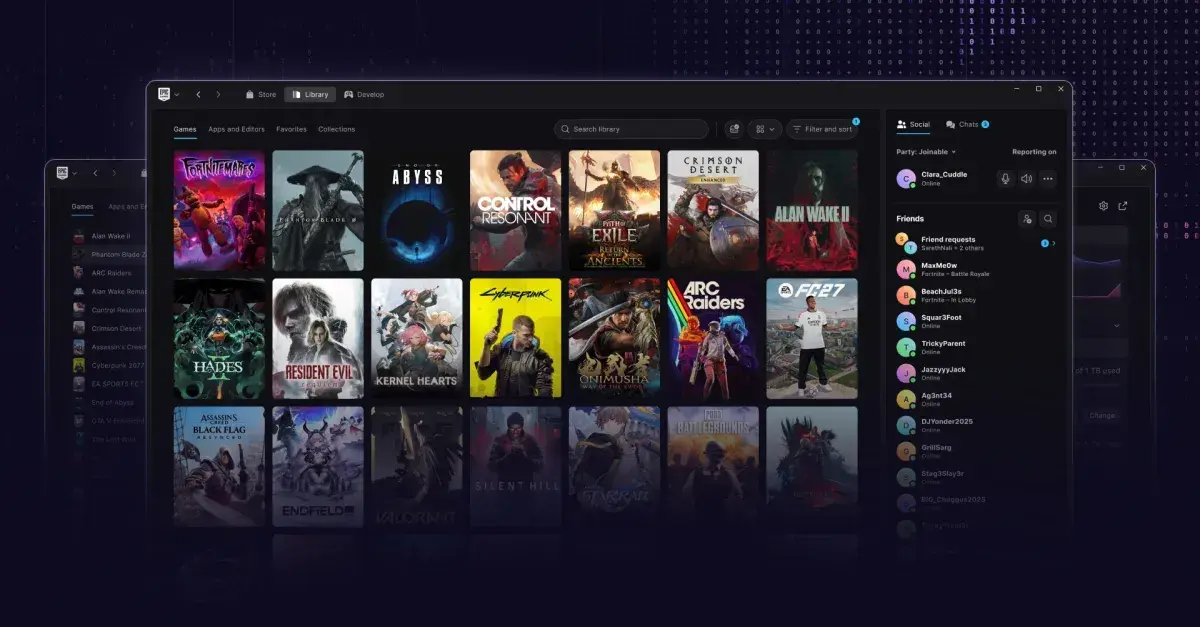 Epic Games Launches Vibe Coded Launcher With AI Development, Claims 46% Speed Boost Over Steam
